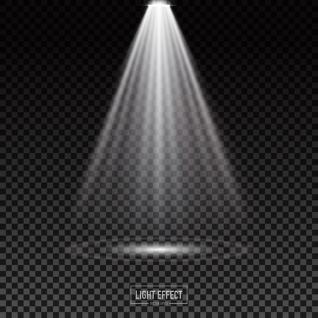 light effect on dark trasparent background,vector illustration.のイラスト素材