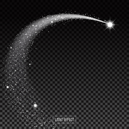 light effect on dark trasparent background,vector illustration.のイラスト素材