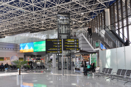 Sochi airport, Russiaのeditorial素材