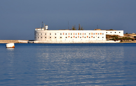 SEVASTOPOL, UKRAINE — OCTOBER 1, 2012:  Konstantinovsky Ravelin at the entrance to Sevastopol bay,...