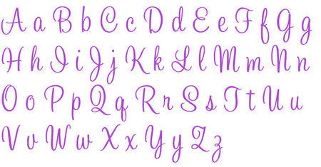 Purple Glitter Sweetheart Letters