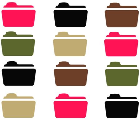 12 Camo Girl Foldersの写真素材