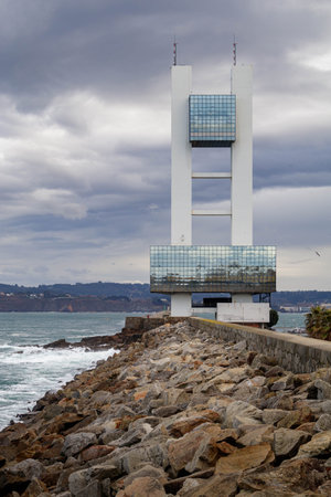 Coruna / Spain - November 20 2019: Coast guard search and rescue coordination center in Coruna Spainのeditorial素材