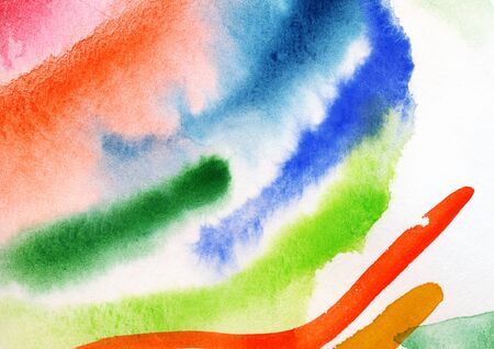 Abstract watercolor handpainted background の写真素材