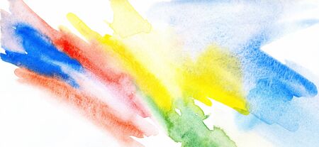 Abstract watercolor handpainted background の写真素材