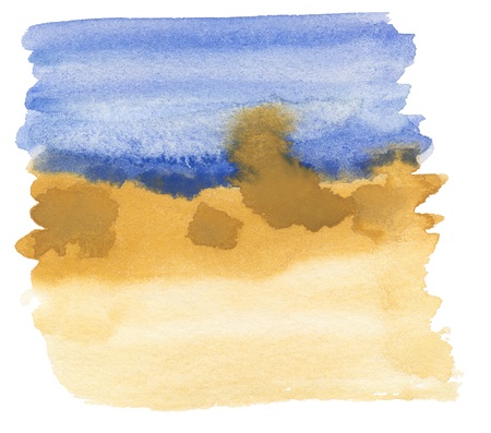 Abstract watercolor handpainted background  Isolated の写真素材