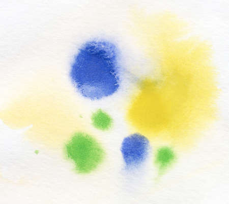 Abstract watercolor handpainted background  Painted on ruff paper with texture の写真素材