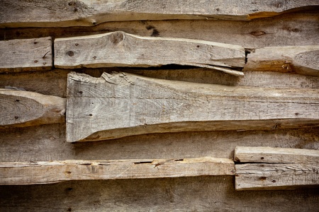 High detail shot of a wooden wallの写真素材