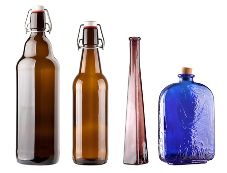 Set of isolated bottlesの写真素材