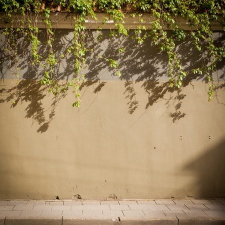Urban grungy street wall, may be used as background or textureの写真素材