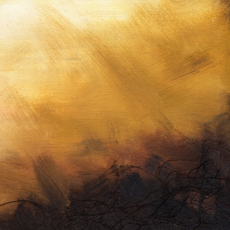 Oil paint on canvas background, high resolution, texture of canvas and brush strokes can be seen clearly の写真素材