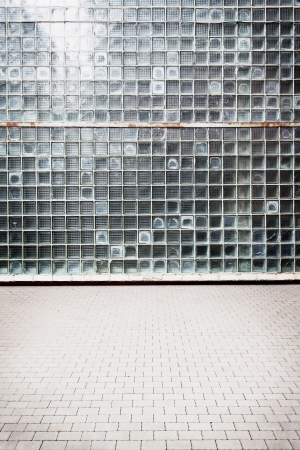 Urban grungy street wall, may be used as background or textureの写真素材