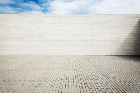 Urban grungy street wall, may be used as background or textureの写真素材