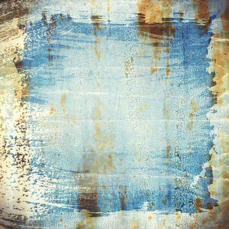 Grunge blue creased and scratched  background, design elementの写真素材