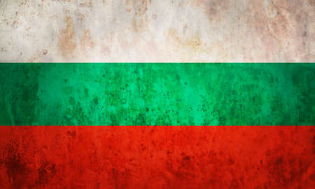 Grunge flag of European country Bulgariaの写真素材