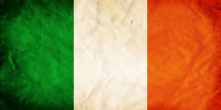 Grunge flag of European country Irelandの写真素材