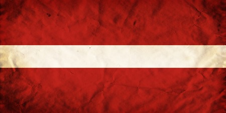 Grunge flag of European country Latviaの写真素材