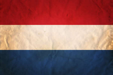 Grunge flag of European country Netherlandsの写真素材