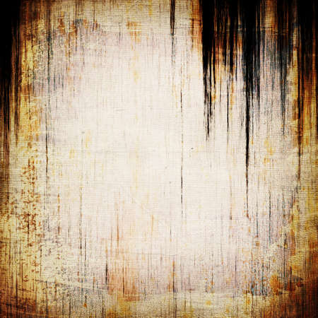 Grunge yellow creased and scratched  background, design elementの写真素材