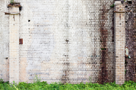 Old abstract abandoned aged wallの写真素材