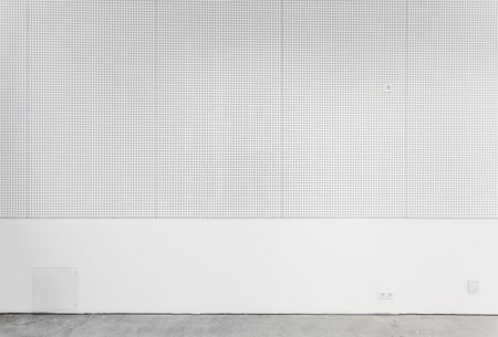 Perforated plaster wallの写真素材