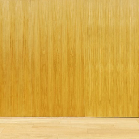 Plywood wall with floorの写真素材