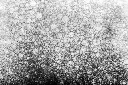 Bubbles, colored with ink, great detailの写真素材