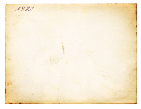Back of an old photoの写真素材