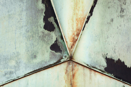 Close up of an old brass textureの写真素材