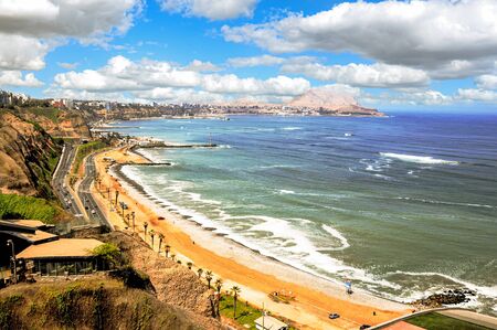 nice view  on shore of the Limaの写真素材