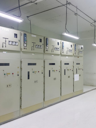 electrical part and accessories in the  control cabinet , control and power distributor,lockout...
