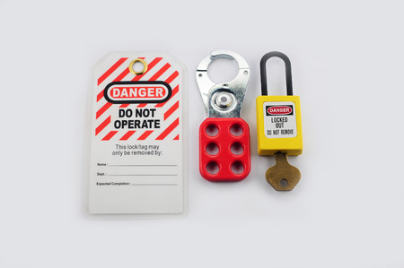 Lock out & Tag out , Lockout station,machine - specific lockout devicesの写真素材