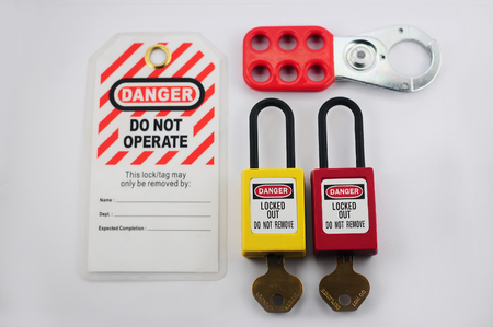 Lock out & Tag out , Lockout station,machine - specific lockout devicesの写真素材