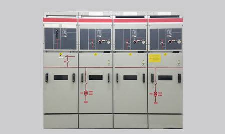 electrical part and accessories in the  control cabinet , control and power distributorの写真素材