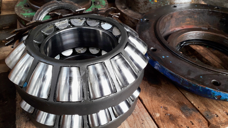 Annul overhaul big gear and mechanical part ; preventive maintenance work for industial plantの写真素材