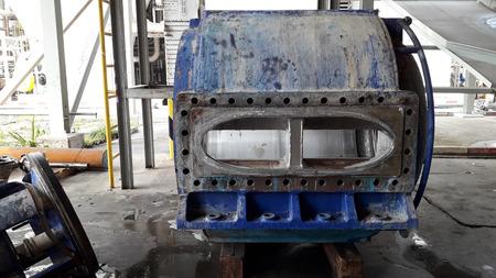 Annaul overhaul big gear and mechanical part ; preventive maintenance work for industial plantの写真素材