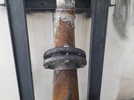 Valves and electric equipment dirty affect from dust and heat  environment  in old factory
