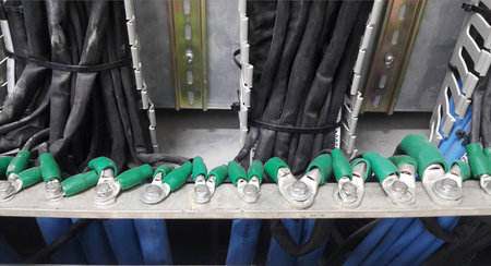 electrical part and accessories in the  control cabinet , control and power distributor,lockout...
