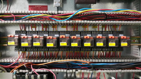 electrical part and accessories in the  control cabinet , control and power distributor,lockout...