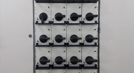 Electrical part and accessories in the  control cabinet , lockout ,tagout for inspection and...