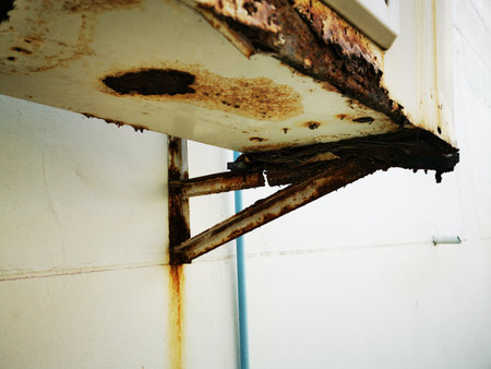 Support air condition is in bad condition and there are traces of paint peeling off,rust. The effect...