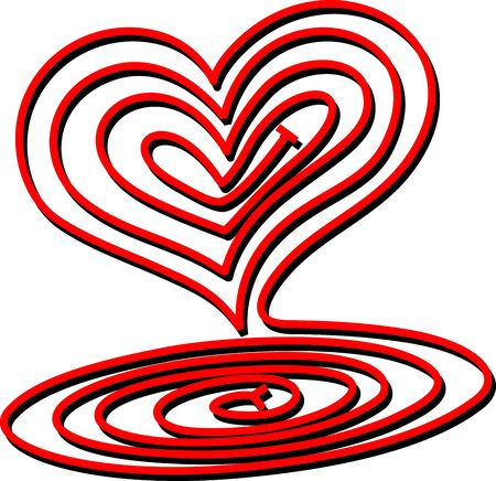 Heart Spiralのイラスト素材