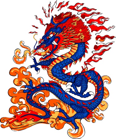 Dragon Fire Breathingのイラスト素材