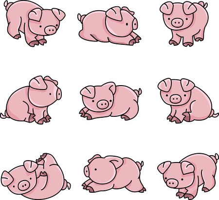 Baby Pigsのイラスト素材