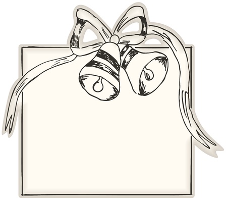 Christmas Bells Plain Labelのイラスト素材