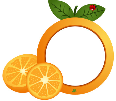 Orange Photo Frameのイラスト素材