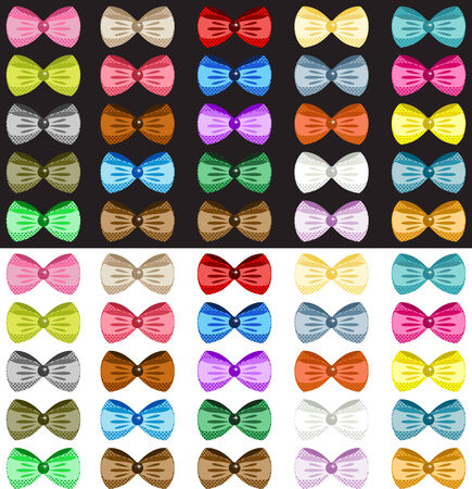 Colored Bowsのイラスト素材
