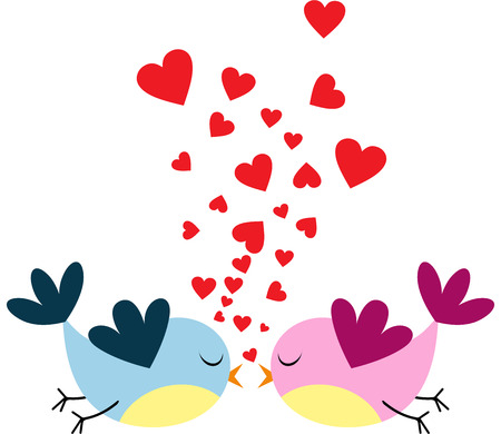 Love birdsのイラスト素材