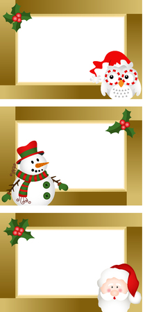 Christmas Blank Labelsのイラスト素材