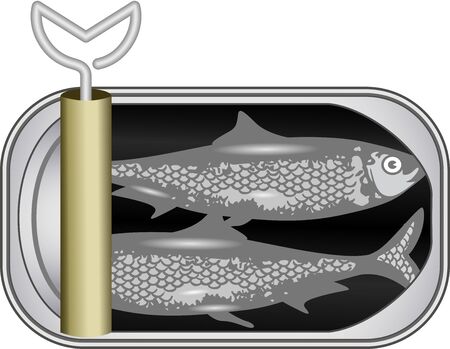 Tin Sardines Clipartのイラスト素材